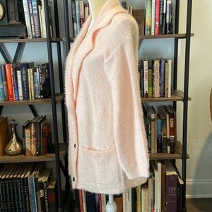 Lovely and Super Soft Pink Double-Breasted Sweater